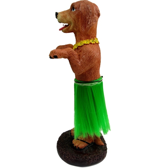 Dashboard Hula Dog Golden Retriever Car Bobblehead - Picture 3 of 4